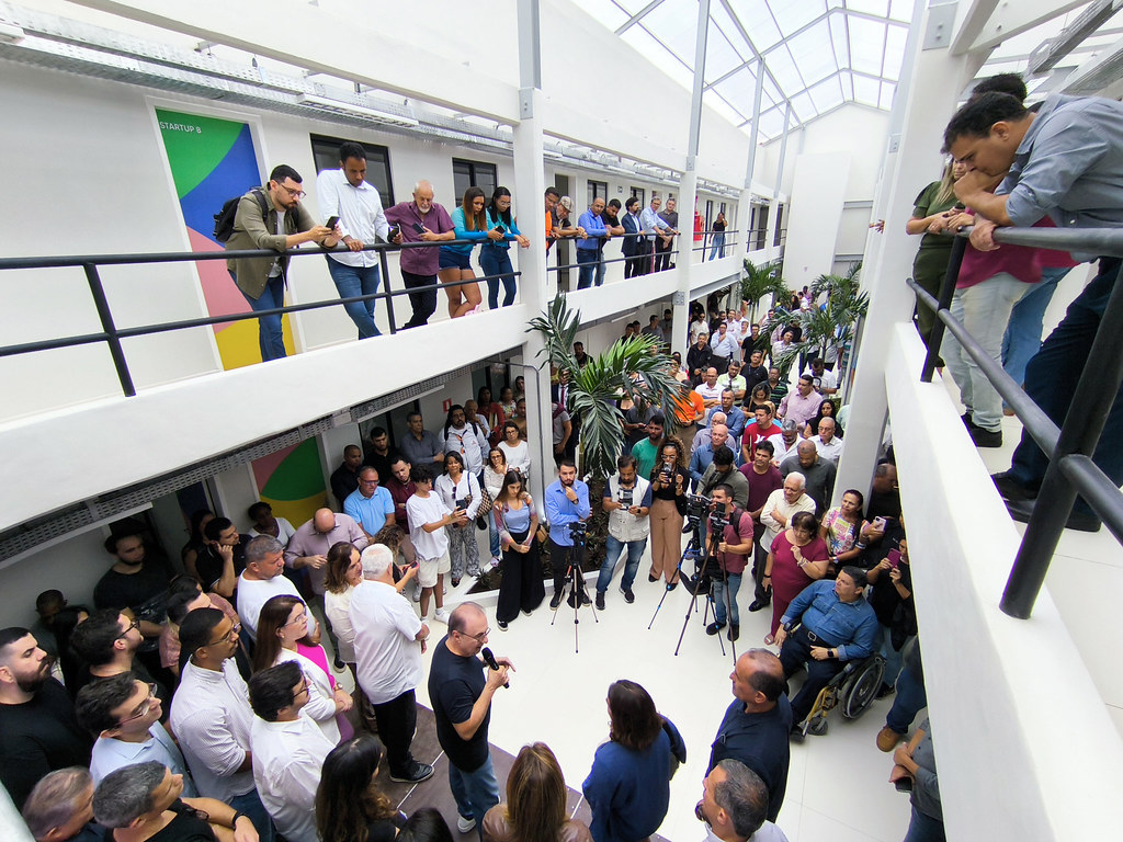 Espaço de convívio do Parque Tecnológico do Mar